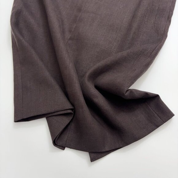 Into The East Slim Linen Halter Skirt - Picture 5 of 12